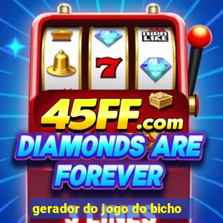 gerador do jogo do bicho